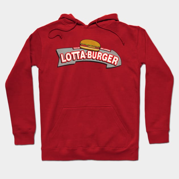 Retro Defunct Lotta Burger Fast Food Restaurant Hoodie by darklordpug